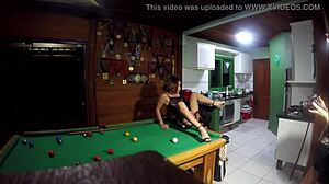 Lady Milf E O Sulista Fazendo Sexo Na Mesa De Sinuca Da Casa De Praia Da Pernocas