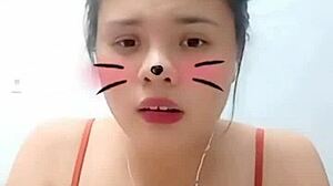 big tits emo girl teasing with her curves