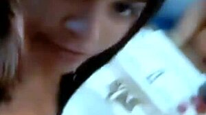 Skinny girl with dreadlocks shares home video moments