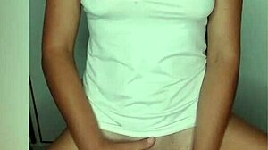 blonde milf fingers herself to orgasm while thinking of someone special