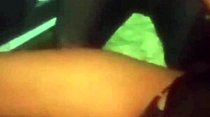 Wife moans loudly on stranger's cock. Bent over in doggystyle at parking lot