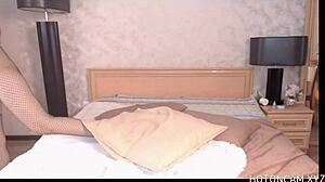 Busty Asian Teen 18+ Fingers Wet Pussy with Vibrator on Webcam in Lingerie