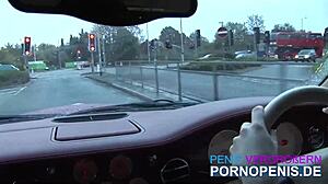 They are fucking hard in the car together