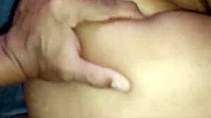 Feeling intense pleasure as my half-brother fills me with hot cum after blowjob