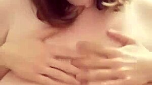 Wife's BBW Friend Gets Huge Tit Fuck and Cumshot