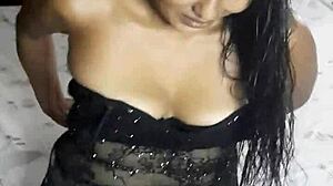 Kelery visits home alone for anal milf pussy dildo riding