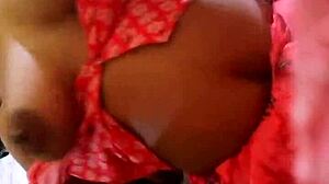 indian bhabhi bent over in pink saree blouse for hot doggystyle fuck