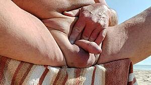 Gay Guy Masturbates On The Beach