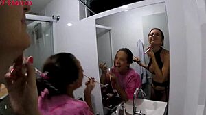 Behind the scenes mess and makeup with lady milf joy cardozo