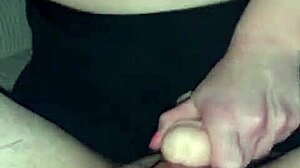 Shemale couple grinds massive cock in kinky masturbation session