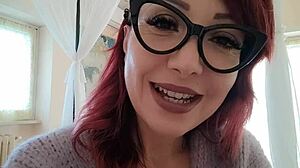 this milf stepmom in glasses knows exactly how to turn you on with her seductive ways