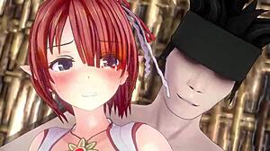 I can't stop watching Ricca dominate bandits in 4K 3D hentai game uncensored ultra settings