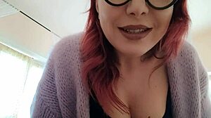 this milf stepmom in glasses knows exactly how to turn you on with her seductive ways