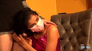 My hairy brunette handjob session