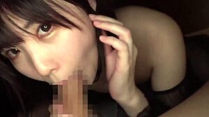 Asian Slut's Idol Look Guarantees Facial Cumshot!