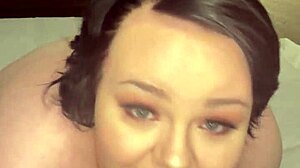 Bbw shows huge tits and plays with pussy