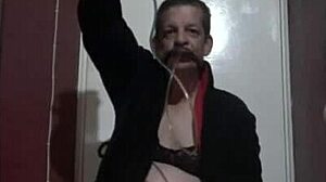 Bisexual Crossdresser Mark Wright Drinks His Own Piss Through Homemade Device And Craves Yours