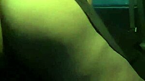 The sexy BBW MILF rips her clothes and strips in the car, flaunting her big tits