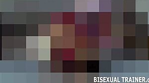 Bisexual couple explores BDSM, and anal play with toys