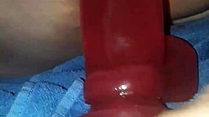 Bbw Milf Rides Big Red Dildo