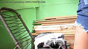 novinha cavalona rides big ass in first amateur anal group scene