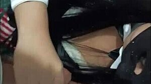 Detailed scene of sexy bunny costume girl giving blowjob, riding cock in cowgirl, and receiving cumshot