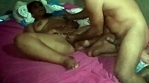 Curious couple films steamy homemade sex with Penelope Olsen. Doggy and raw creampie await!