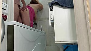 stepmom cleans cock before wild anal pounding in garage. can you handle her fat mature curves?