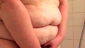 bbw wife gets caught masturbating in shower