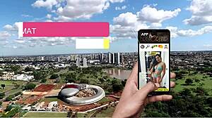 hot body brazilian slut interviewed then sucks and rides cock