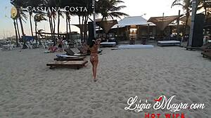 A Day at the Beach Turns Into Outdoor Anal Action