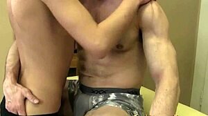 Gay Teen 18+ Masseur Delivers Bareback Ride. He Engages in Hardcore Massage with Rimjob.