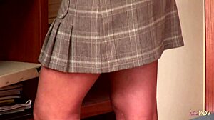 Spectacular Lesbian Cuties Crave Anal Sex After Boring Classes