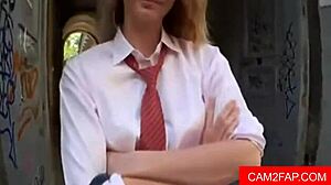 i gave a creampie to that european teen 18+ with her shaved pussy