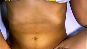 Teen stepdaughter's intimate session with her stepmom in a ghet room