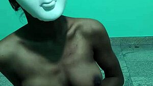 Attractive Young Woman Poses Seductively