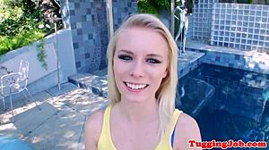 this teen amateur wanking cock outdoors, hot?