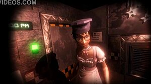 check out femdom chair sex with bear mask in hentai