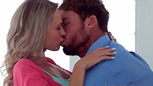 Crony's stepdaughter and her friend skip school virtually to explore forbidden pleasures with their asses.