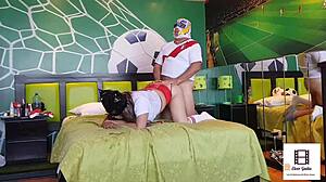 peruvian amateur couple sharing real moments