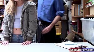 I caught a blonde shoplifter