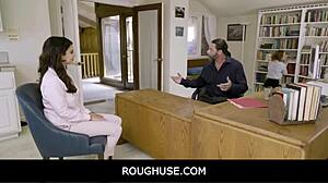 Can I fuck my teen employee at work? Cierra Bell and Violet Starr with Jack Vegas