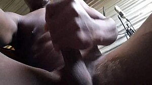 Big black cock amateur masturbation