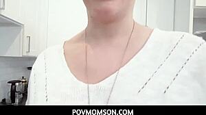 big tits blonde stepmom bent over sink gets pounded hard by horny stepson