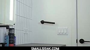 OMG, STEPSISTER CAUGHT ME WANKING IN THE BATHROOM!