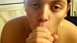 suckin my bf's dick on the couch