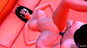 Lesbian animations with toys and fingering