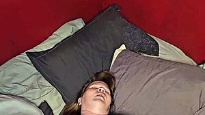 Pregnant milf masturbates to intense solo orgasm