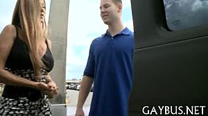 Gay men perform oral service