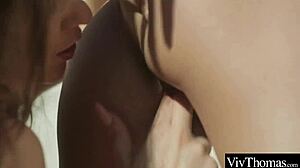 Brunette Lesbians Finger And Lick Shaved Pussies Outdoors